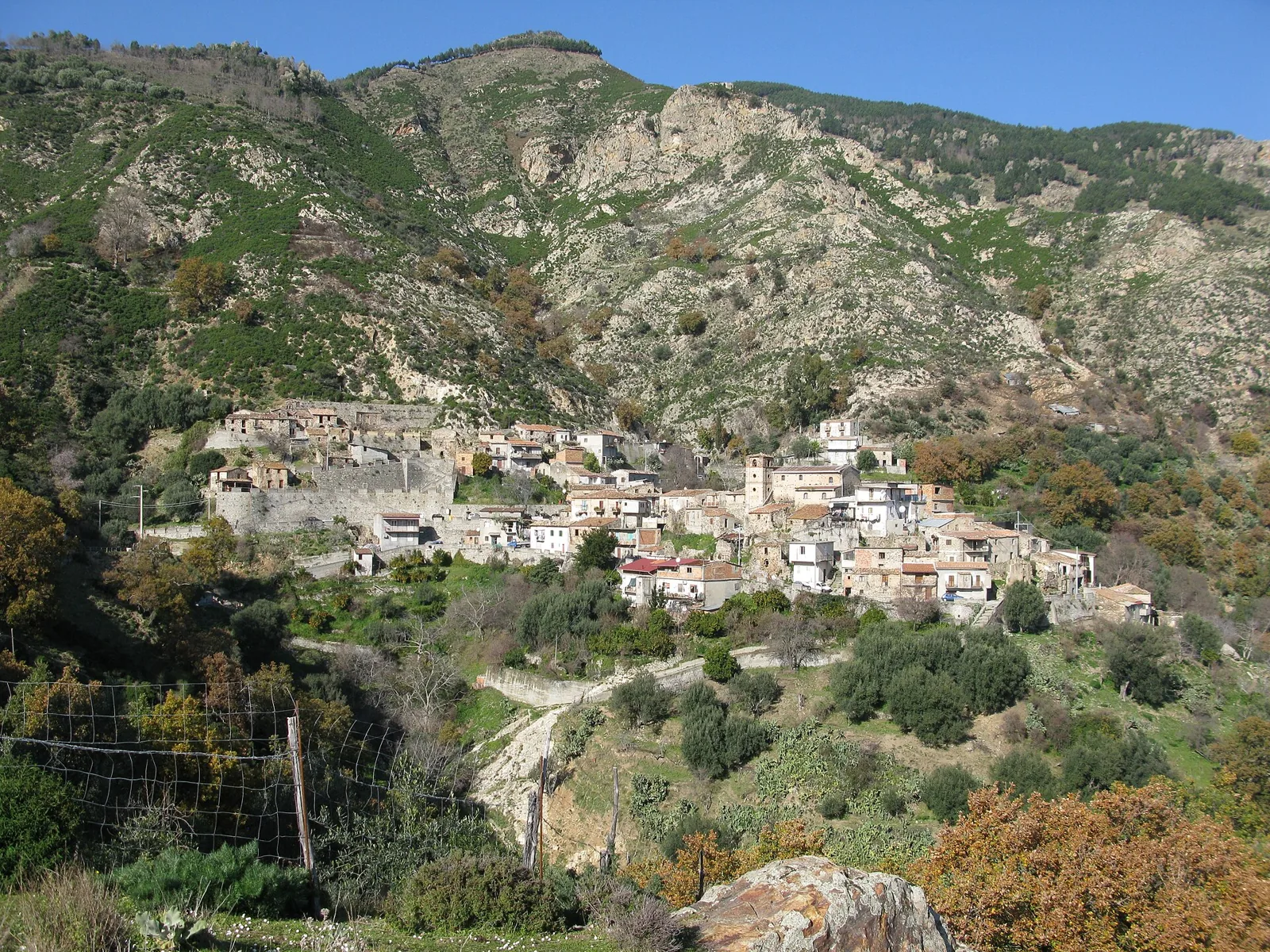 Gallicianò village on the Aspromonte slopes