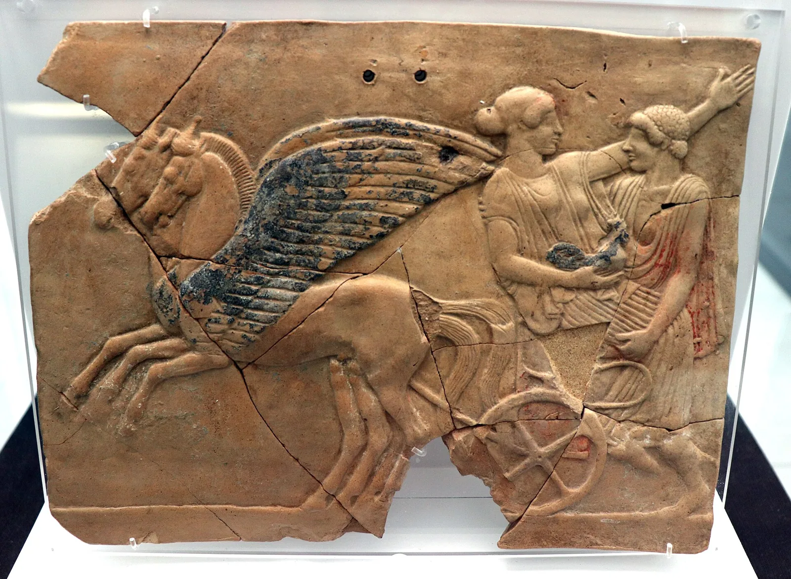 Pinax with Persephone and Hades from Locri