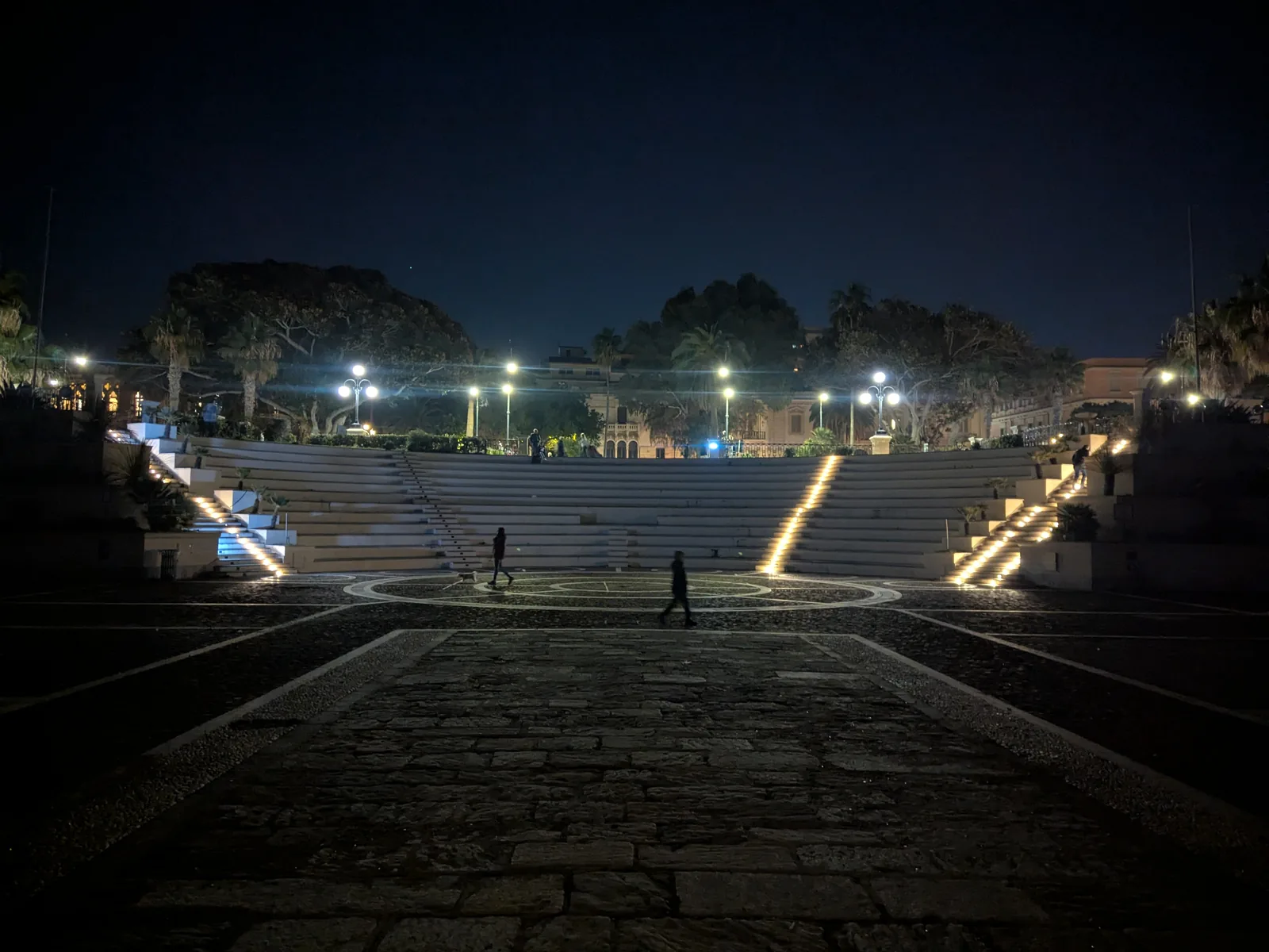 Arena dello Stretto in Reggio Calabria at night