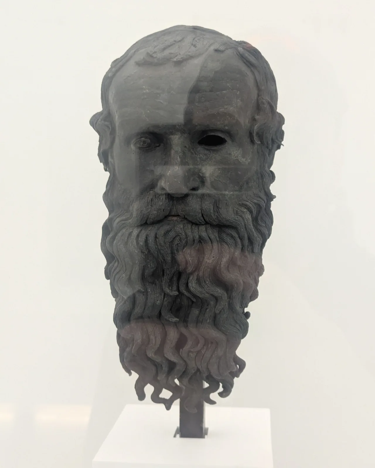 The Head of the Philosopher – a 5th-century BC bronze head in the Reggio Calabria museum