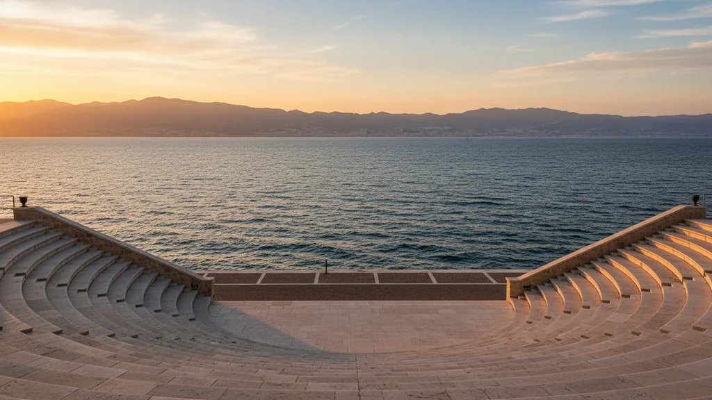 Arena dello Stretto in Reggio Calabria overlooking the Strait of Messina