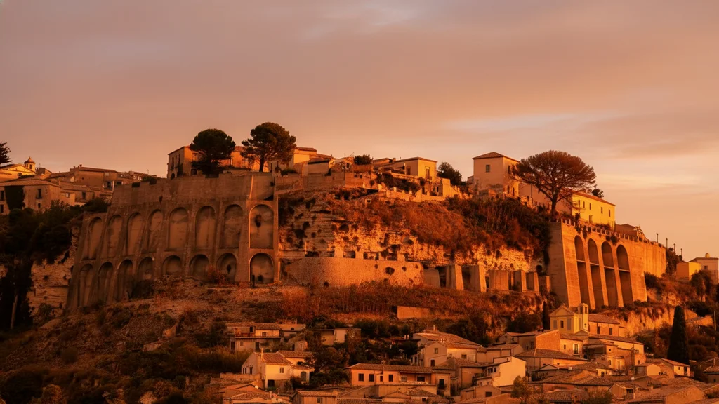 Gerace – medieval cathedral and cobbled streets in Calabria