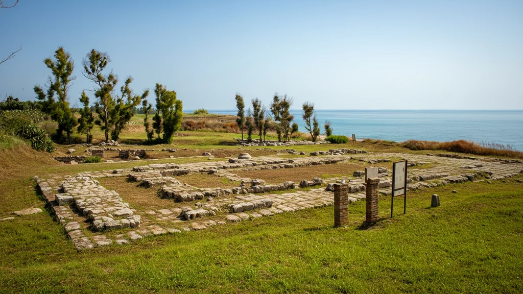 Ruins of Kaulon in Monasterace &ndash; archaeological park of the ancient Greek colony in Calabria