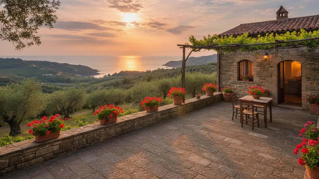 Agriturismo in Calabria with a sea view