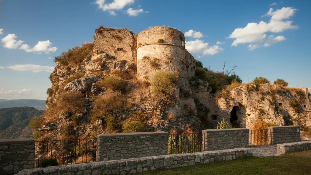 Norman Castle in Gerace – fortress ruins on the hilltop